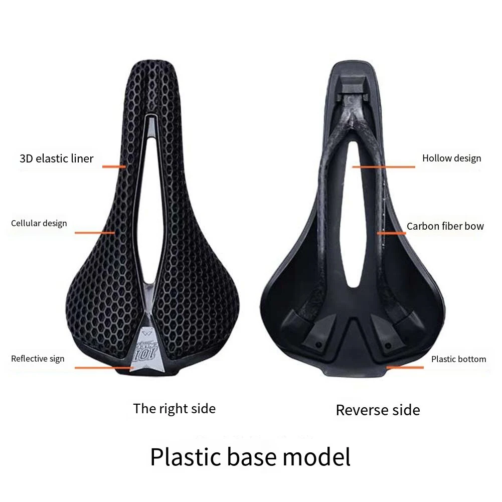 3D Printing Ultralight Bicycle Saddle Breathable Mountain Bicycle Cushion Racing Bike Saddle for Men Women Long Distance Cycling
