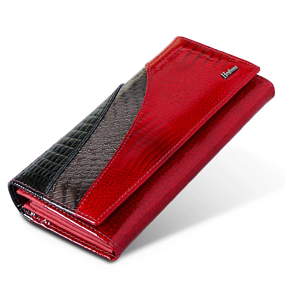 HH Womens Wallet Genuine Leather Wallets Female Fashion Alligator Long Women Wallets And Purses Coin Purse