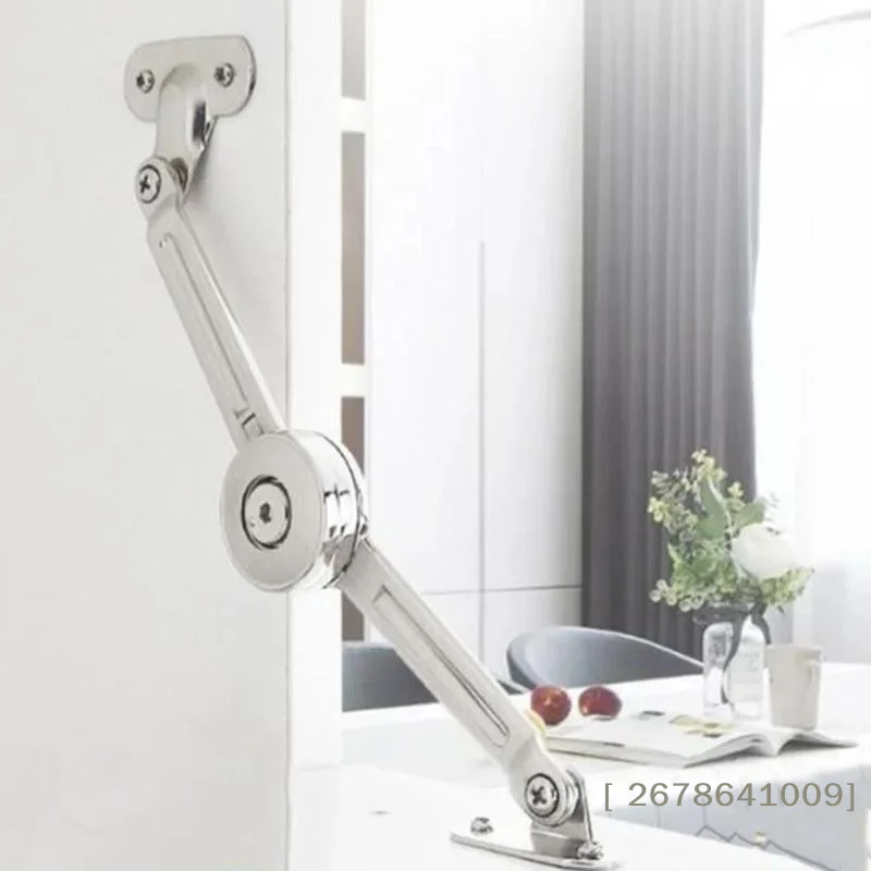 ⚑Lid Support Hinge In Satin Nickel Folding Lid Stay Hinge With Soft Close,Perfect For Toy Box/Drawer Window/Wardrobe/Cabinet Doo
