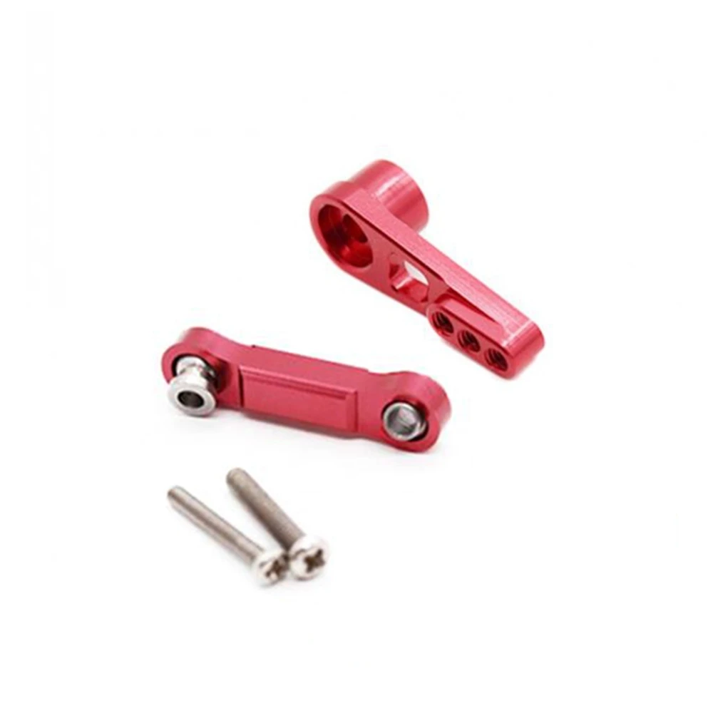 Compatible 25T Servo Horn Servo Pull Rod for A959 A959-B A949 A969 A979 RC Car Upgrade Parts Accessories,Red