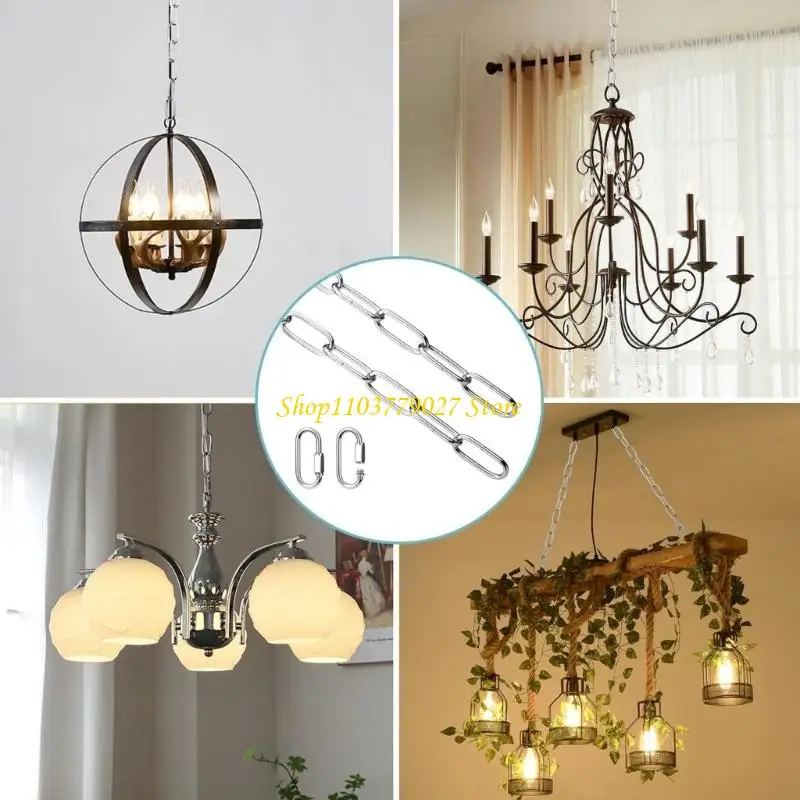 

C4DF Регулируемая цепь промышленного светильника Металлическая подвесная люстра Цепь