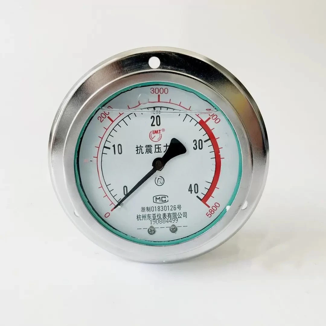 Instrument shock-resistant pressure gauge Axial shock-resistant pressure gauge High pressure cleaning sewage suction truck
