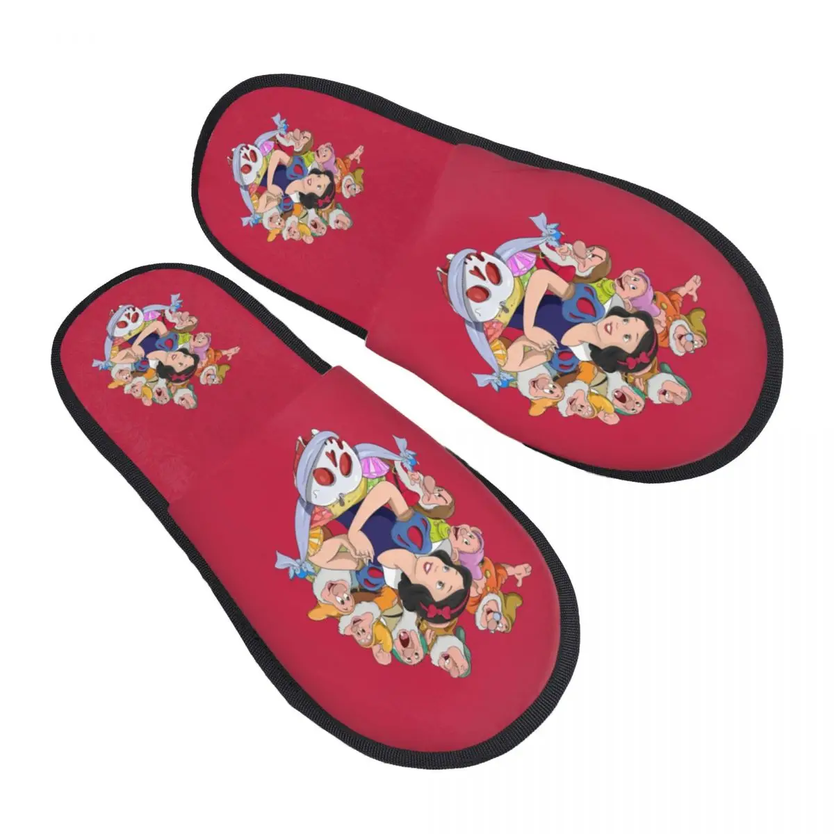 

Изготовленные на заказ тапочки из пены с эффектом памяти «Белоснежка и семь гномов», женские удобные теплые домашние тапочки с анимацией