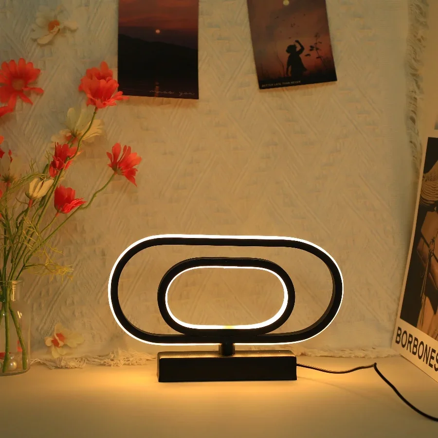 

Simple Modern Creative Led Lamp Hotel Bedside Study Bedroom Living Room Dimmable Lighting