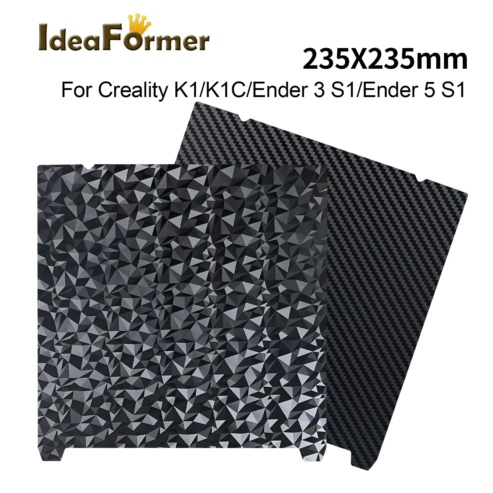 For Creality K1/K1C/Ender3-S1/Ender5-S1/Ender 3 V3 SE/Ender 3 V2 Neo high quality spring plate 3D Printer Hot Bed 235x235mm