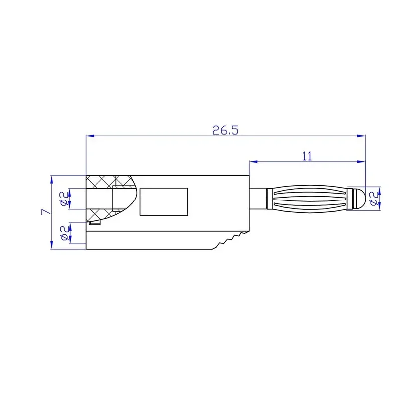 20/80/200Pcs 2MM Stackable Banana Plug Soldering Electrical Connector DIY Tools Copper Nickel Plated