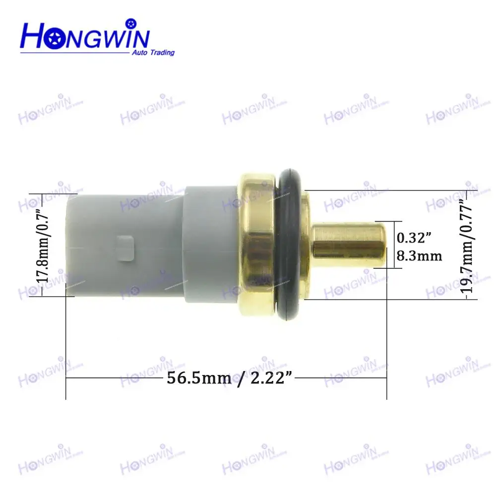 2PCS 06A919501A 06A919501 Sensore di temperatura dell'acqua del liquido di raffreddamento per Skoda Fabia Yeti Audi A3 A4 A5 A6 A8 Q3 Q5 Q7 TT VW Jetta Golf