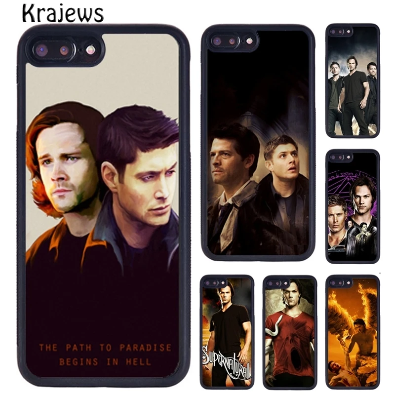 Krajews SUPERNATURAL SAM DEAN CASTIEL WINCHESTER Phone Case For iPhone 16 15 14 XR XS 11 12 mini 13 Pro MAX Plus coque