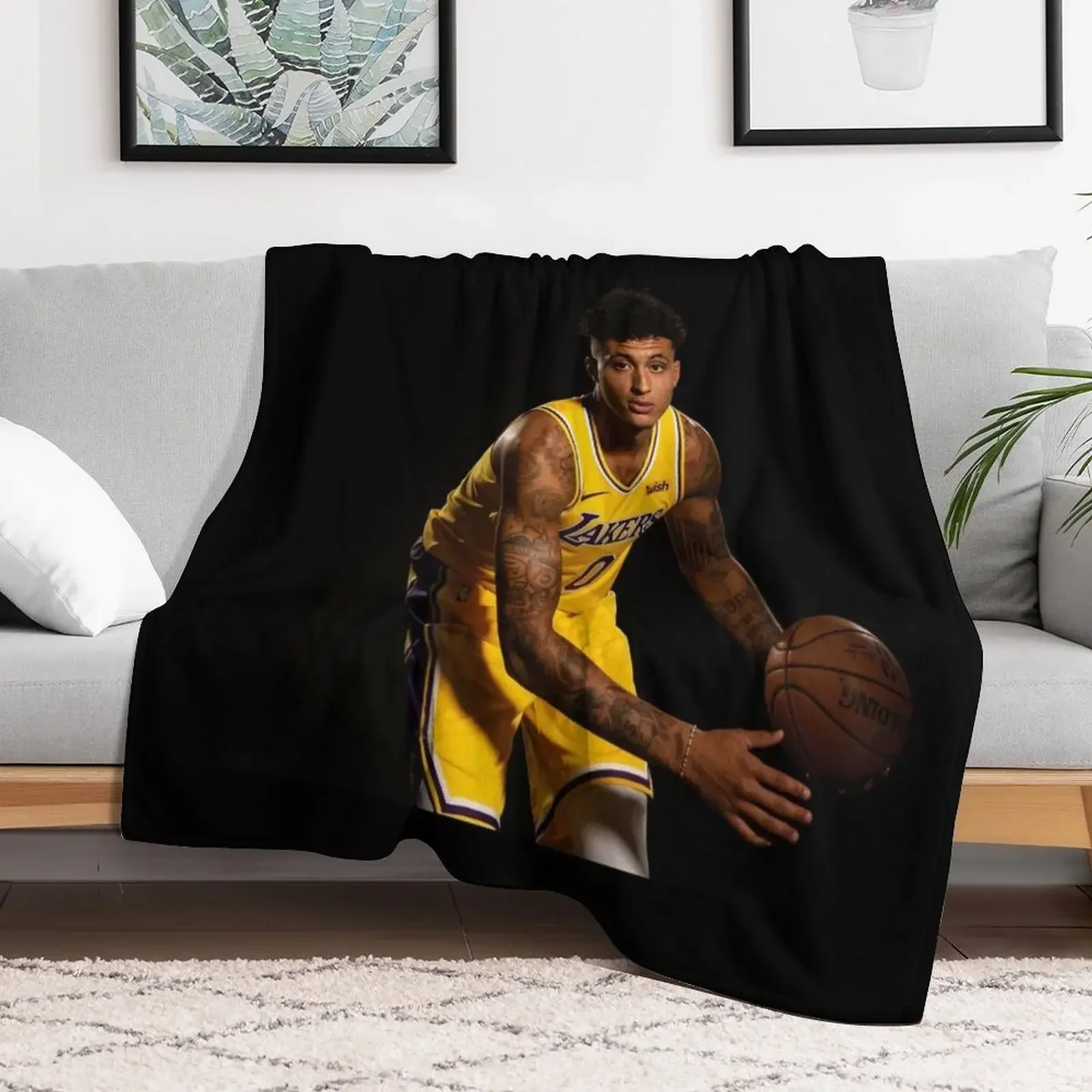 kyle kuzma Throw Blanket Travel Designers Blankets