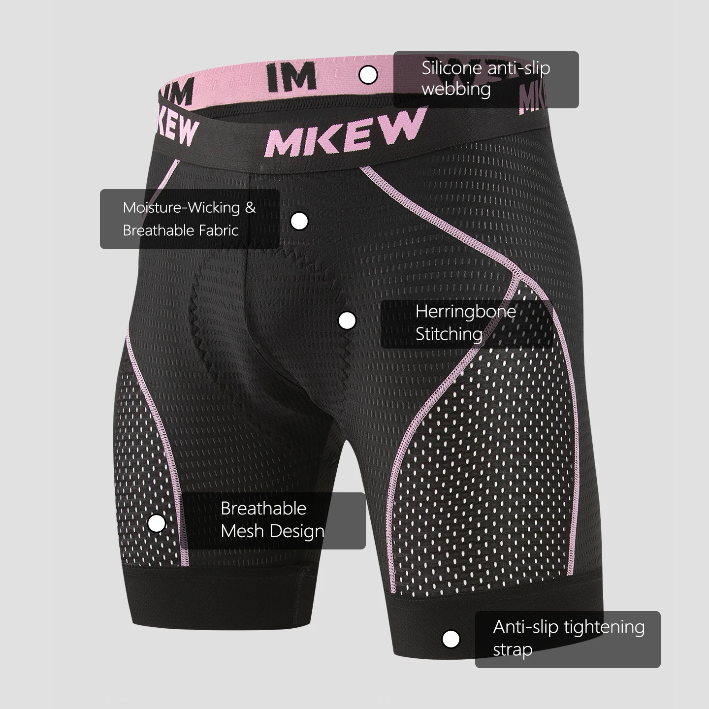 MKEW Bielizna rowerowa MTB, sp – Padded Cycling Shorts 5D Gel recenzja i cena