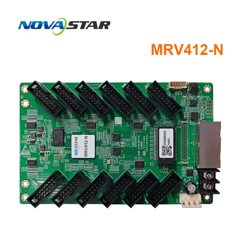 Novastar MRV41-N Full Color LED Display Receiving Card LED Screen Video Control Card With 12 HUB75E Ports 512x512 Pixels