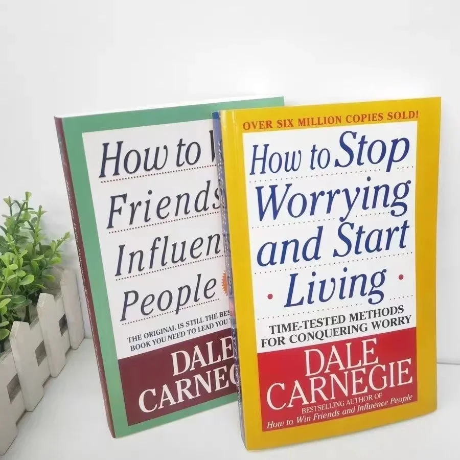 

2 Books Set By Dale Carnegie How To Win Friends & Influence People And How to Stop Worrying And Start Living In English