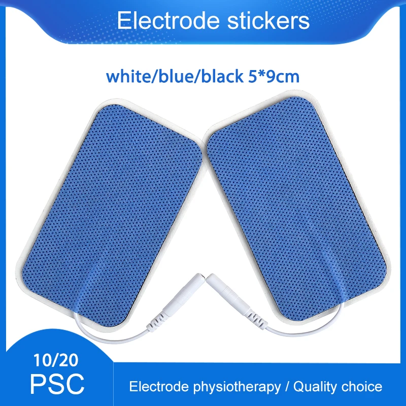 10-20Pcs/lot Electrode Pads TENS Ems Nerve Muscle Stimulator Acupuncture Machine Gel Electrode Pads 2mm Plug