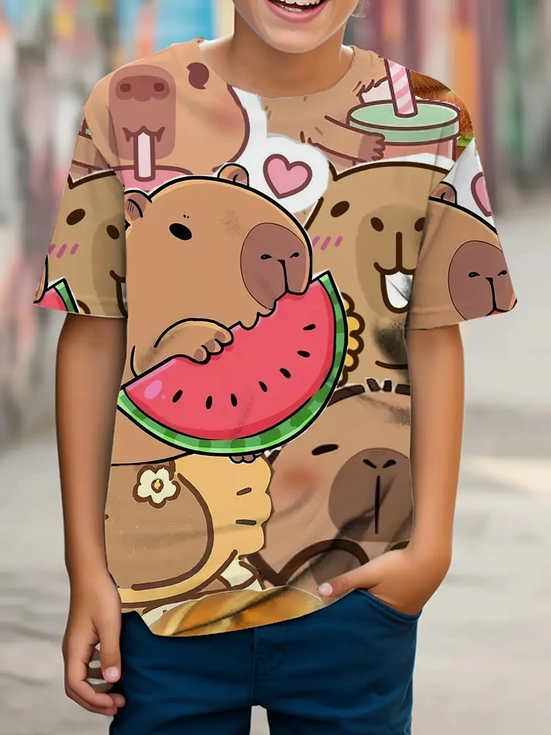 Carino Capibara Grafica T Shir - Men'S Fashion T Shirts recensione e prezzo