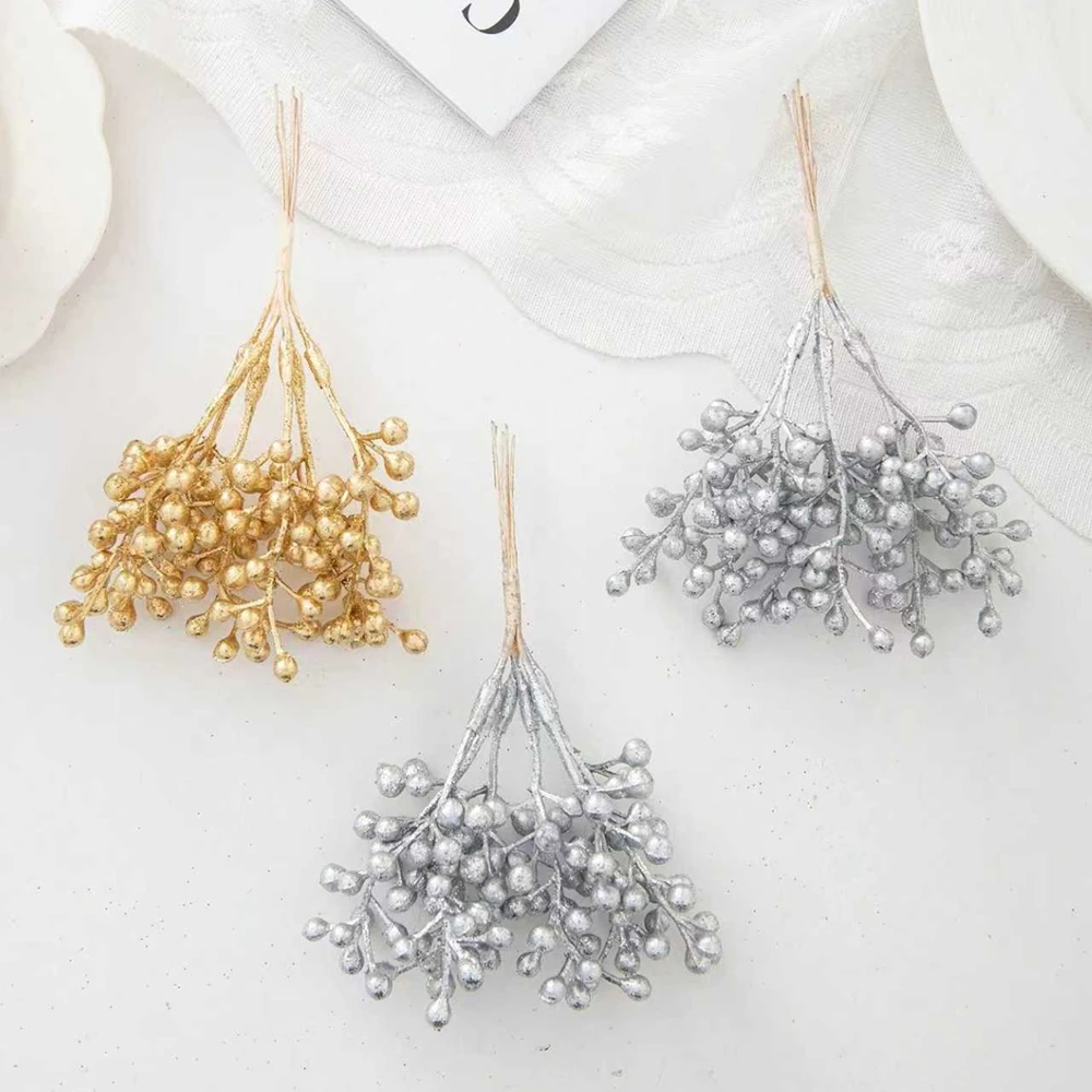 1/5 Stück künstliche Blumen Pflanzen Home Room Weihnachtsbaum Hochzeitsdekoration Brautaccessoire Ausverkauf künstlerische Tischarrangements – Detail 3