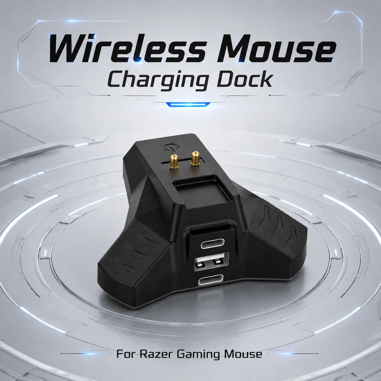 Charging Dock For Razer Naga Pro / Viper Ultimate / Basilisk Ultimate / DeathAdder V2 Pro Wireless Mouse Stand Charger