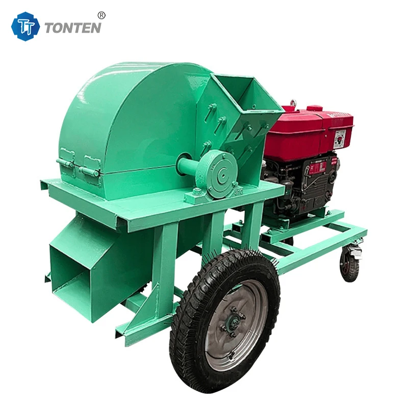 

High Quality Industrial Forestry Wood Branch Tree Chipper Powered Wood Shredder with Engine