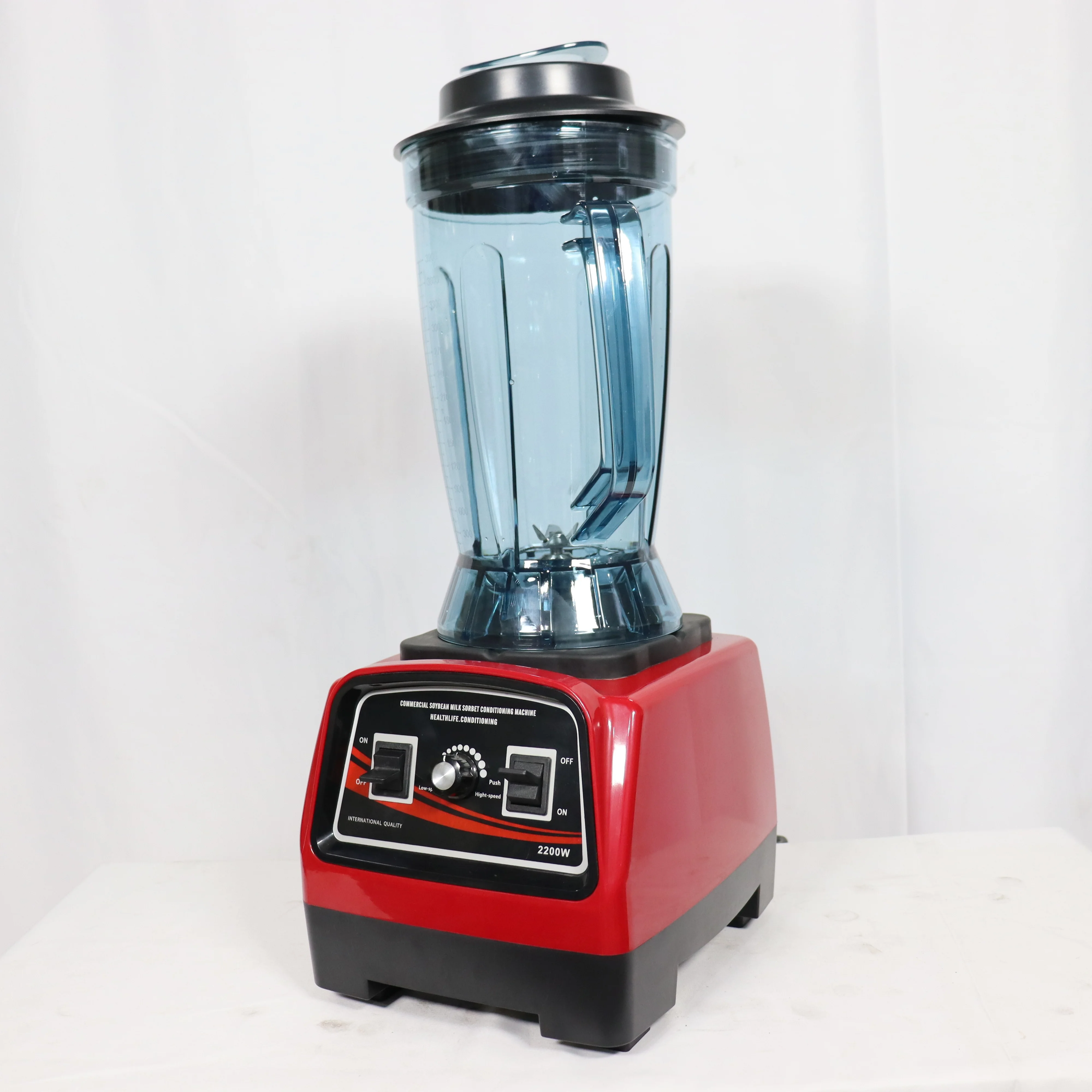 Commercial Wall Breaking Machine Blender High Speed Smoothie Blenders Plastic Body Restaurant Equipment / 220 2.2KW