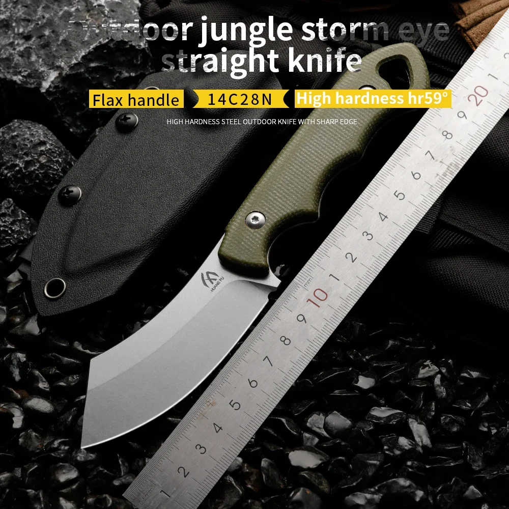 

High quality multifunctional fixed blade - outdoor camping, rescue, and emergency survival knife, men's gift