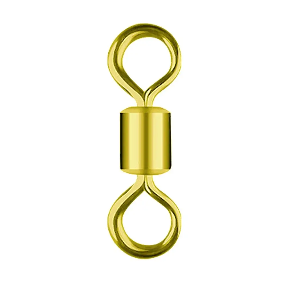 100PCS/Lot Stainless Steel Solid Rings Ball Bearing Swivel Fishing Hook Connector Fishing Accessories