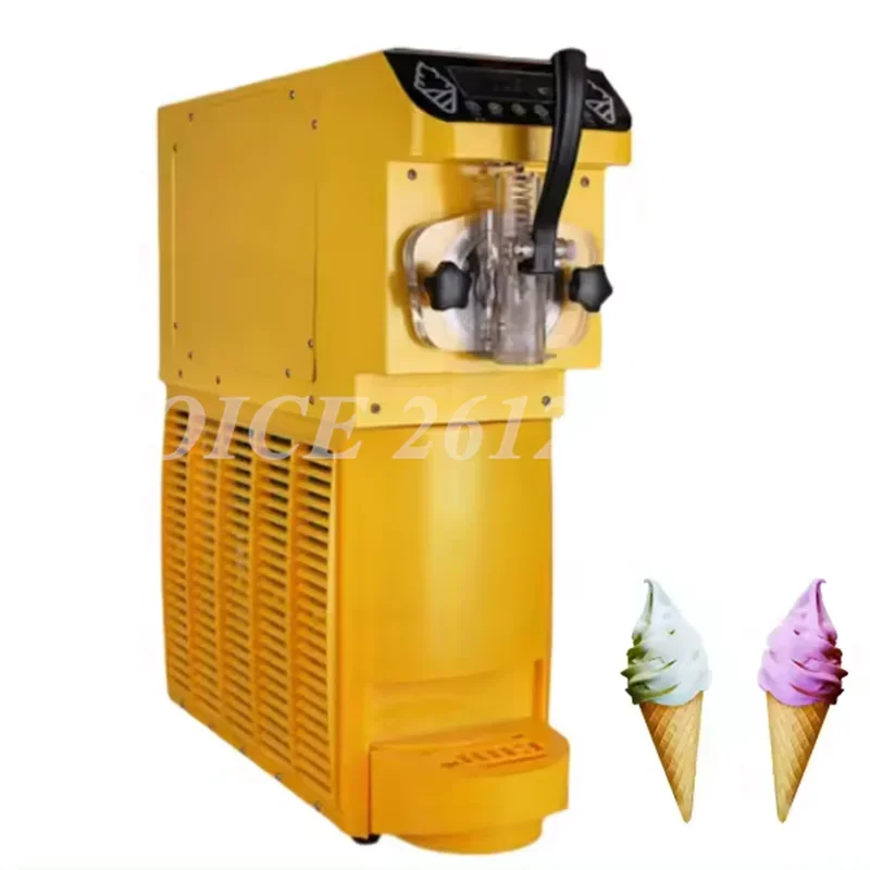 

22L/H Small Countertop Ice Cream Maker Commercial Single Head Soft Ice Cream Machine Automatic Sundae Cone Making Machine