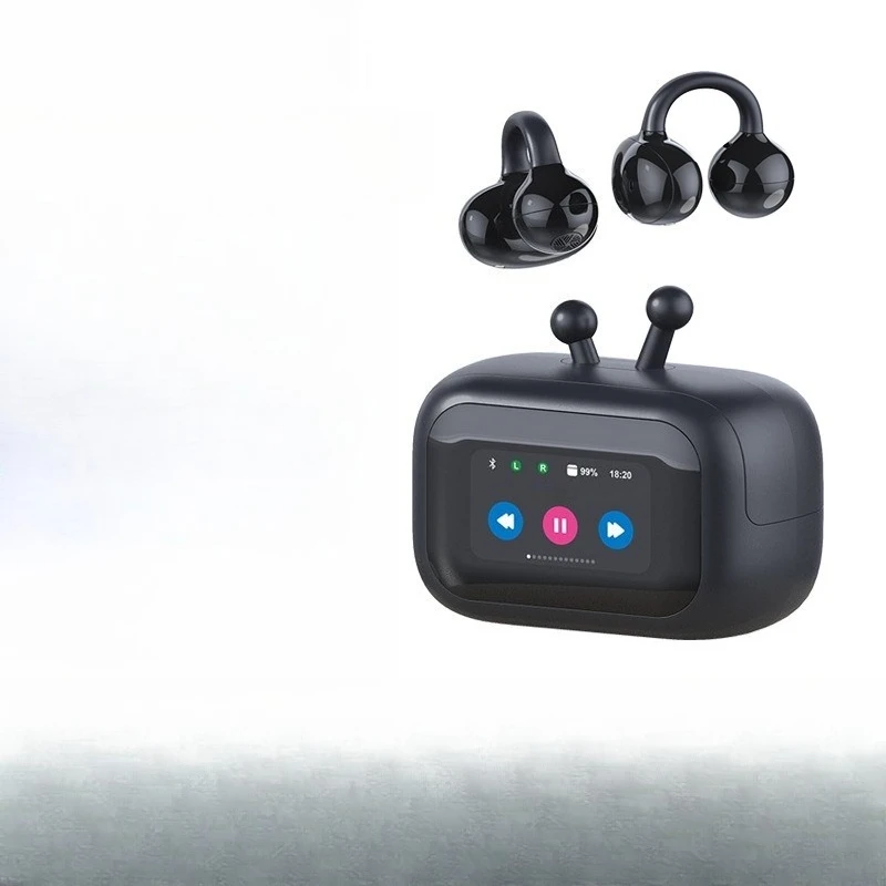 Z13 private mold creative black and white small TV clip ear bluetooth headset air bone conduction wireless headset not in ear