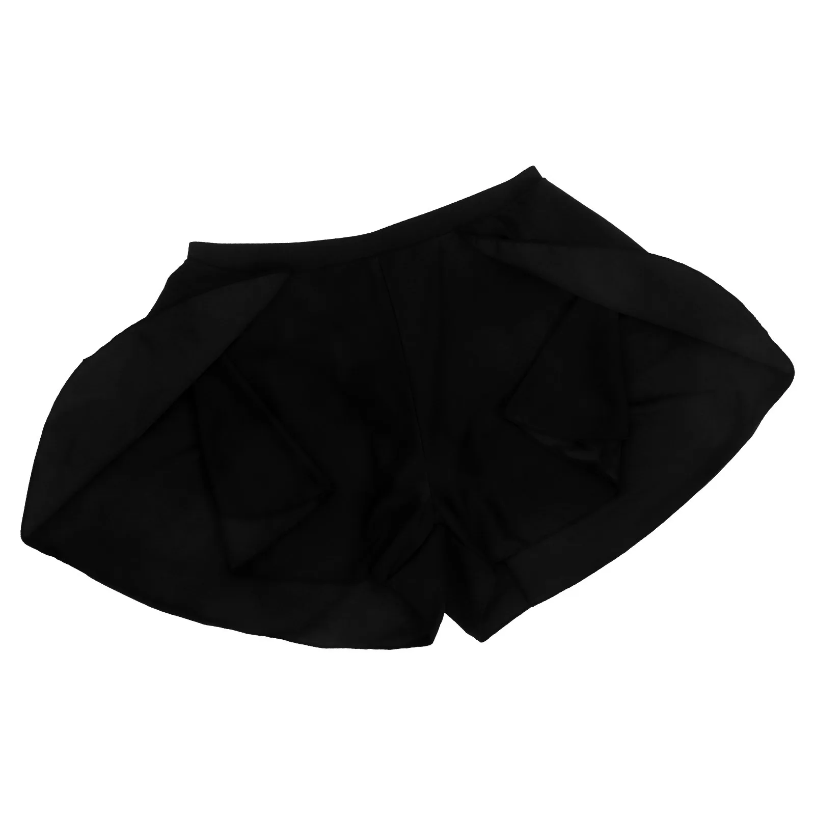 

Женская юбка для плавания с высокой талией, черные быстросохнущие шорты с контролем живота, элегантные изгибы, улучшающие женскую юбку для плавания, трусы-бикини