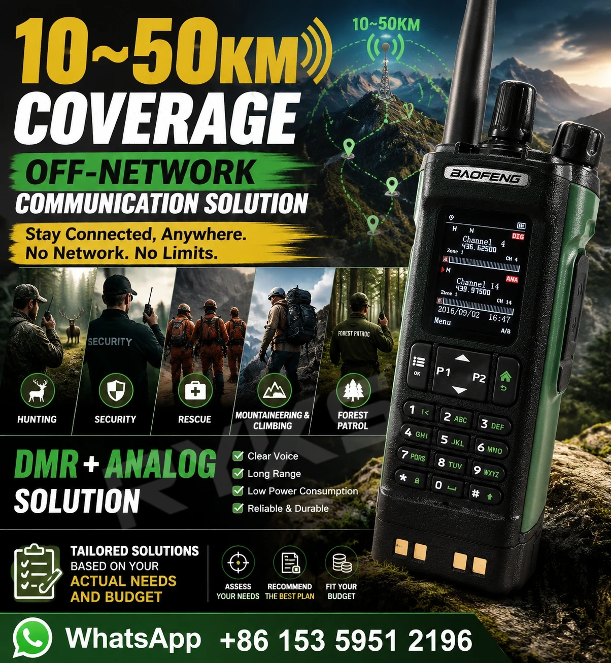 Two Way Radio Custom Solution | Oem Wireless Communication System Designed Walkie Talkie For Your Application & Budget