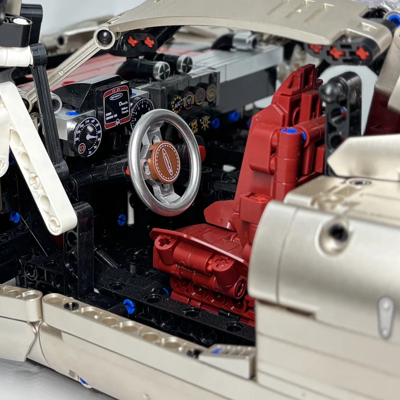 

Classic JIESTAR JJ9210 High-end Stanced Car Pink Super Racing Car Model Building Blocks Bricks Puzzle Toy Birthday For Kids