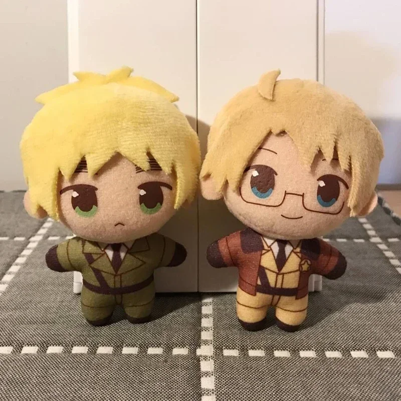 Movies & TV 10CM Axis Powers Worlds Stars Hetalia Arthur Kirkland Alfred F Jones Wang Yao Plush Doll Keychain Toys Pendant Gifts