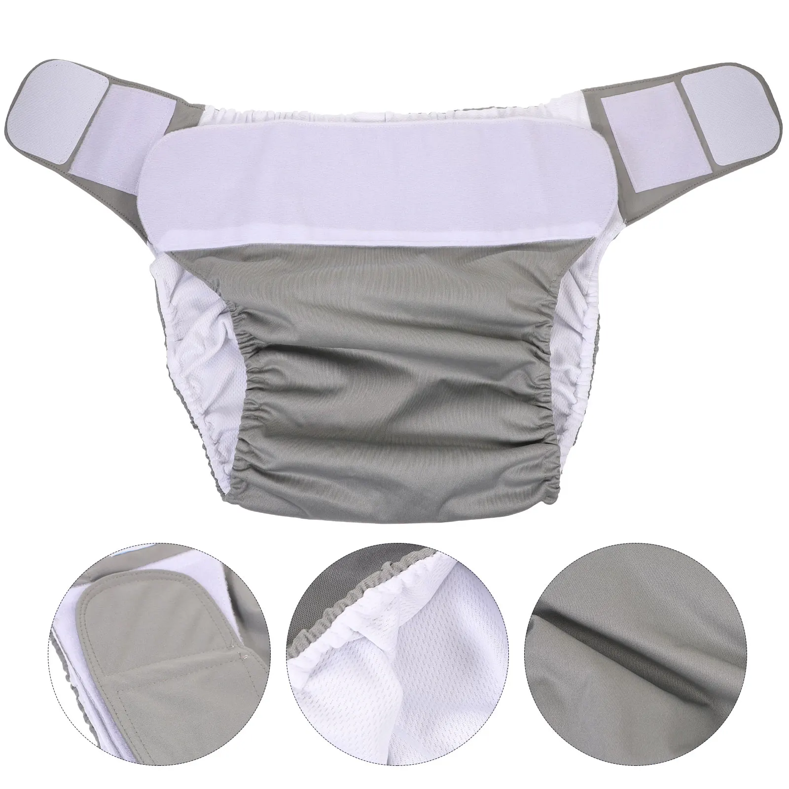 

1pc Large Adult Reusable Washable Diapers Adjustable Leakproof Disabled Diaper Cloth Diapers Old Man Diaper Absorbent Pad For