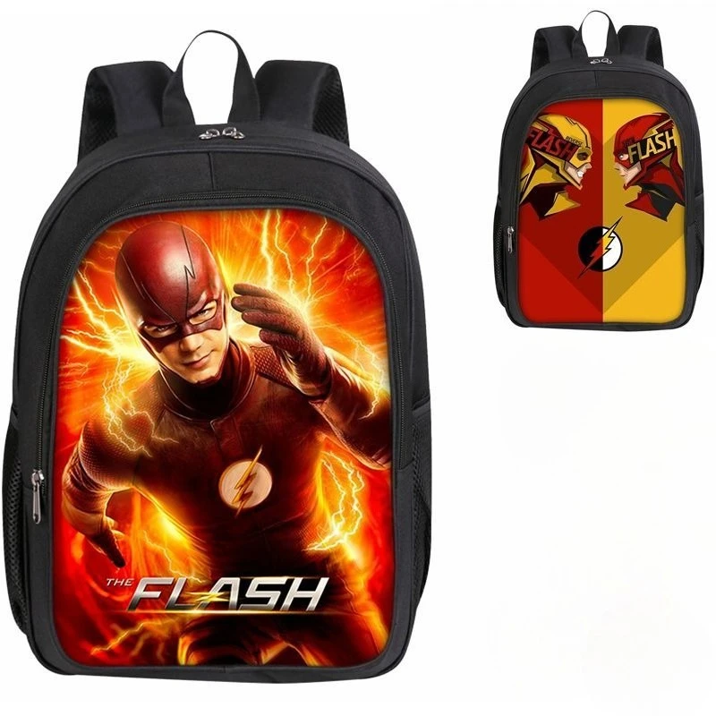 

DC Justice League Flash Animation Pattern Schoolbags Men and Women Students Creative Trends Cool Backpack Gift Wholesale