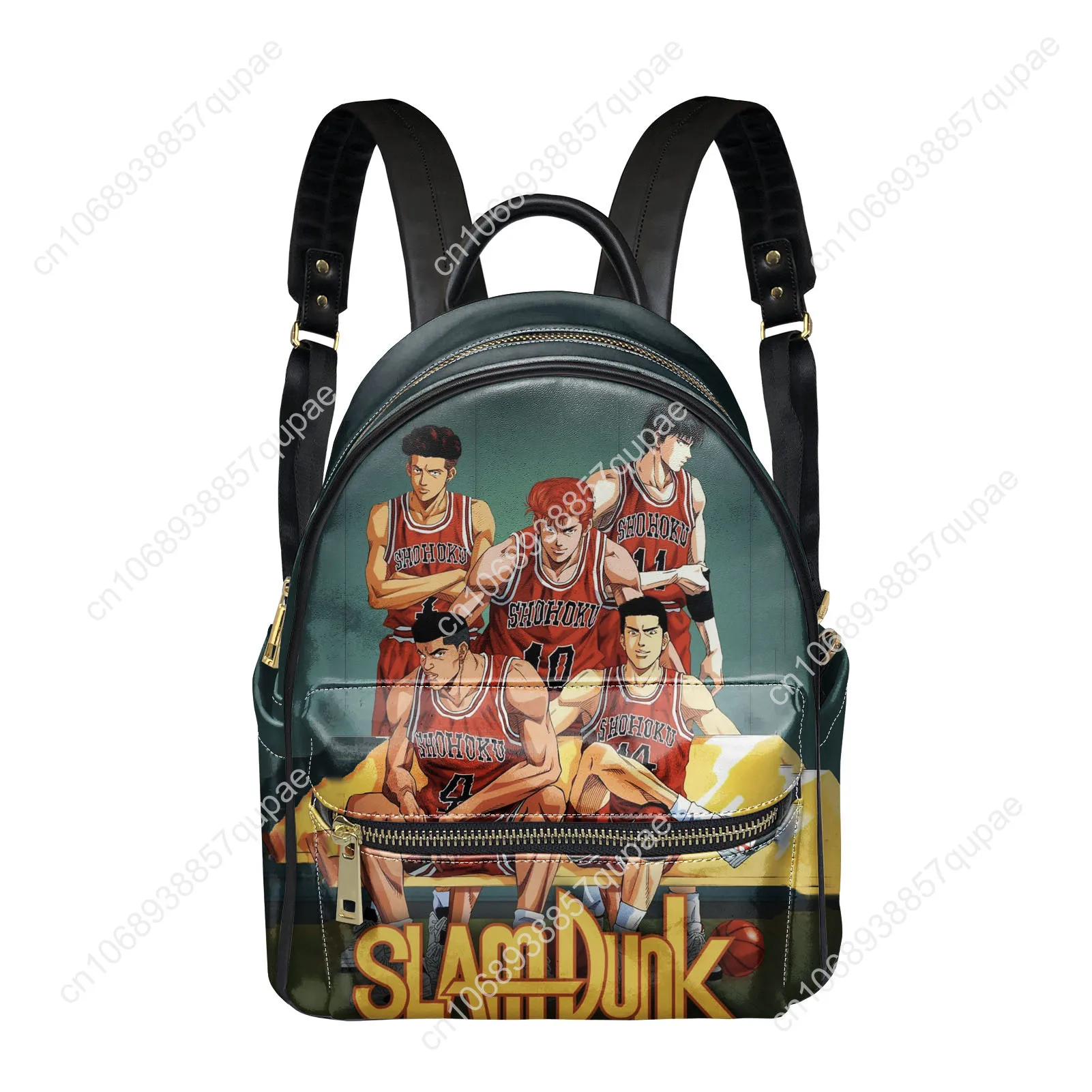Japanese Anime Slam Dunk Backpack Womens Men Personalized Double Shoulder Bag Business Travel Bookbag Rucksack Gift Daypack