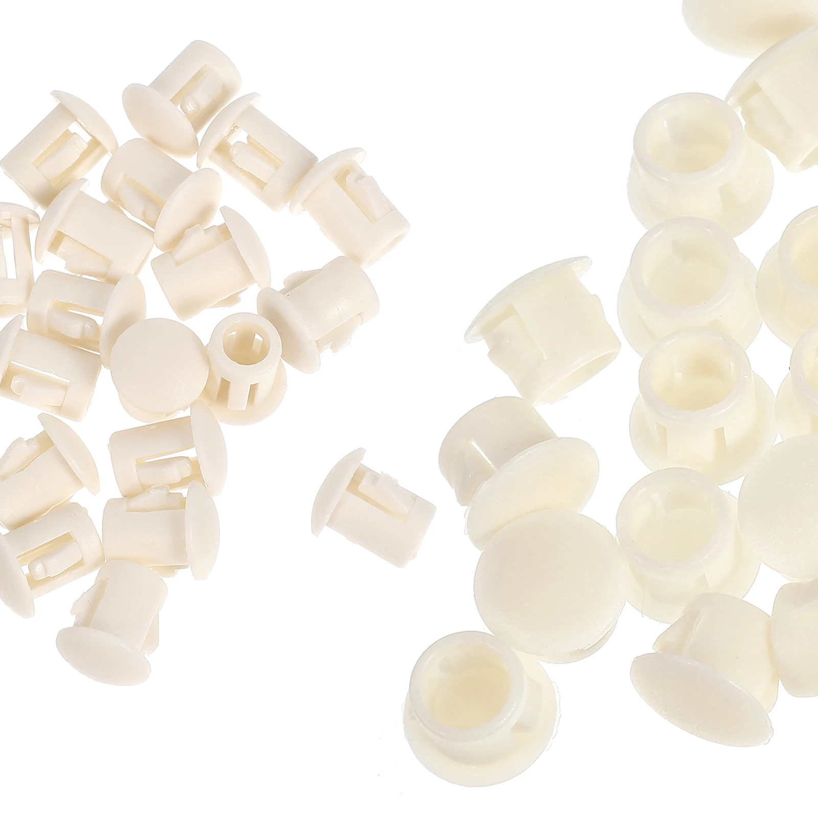 

100 Pcs Hole Plugs Decorative Panel Cap Round Button Covers Furniture Nylon Cupboard Screw Buttons Steel Table Chair Cabinet