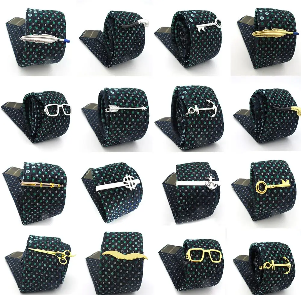 Men's Tie Clips 29 Designs Option Novel Superheroes Style Anchor Design Tie Pins Wholesale & Retail Arrow Clips