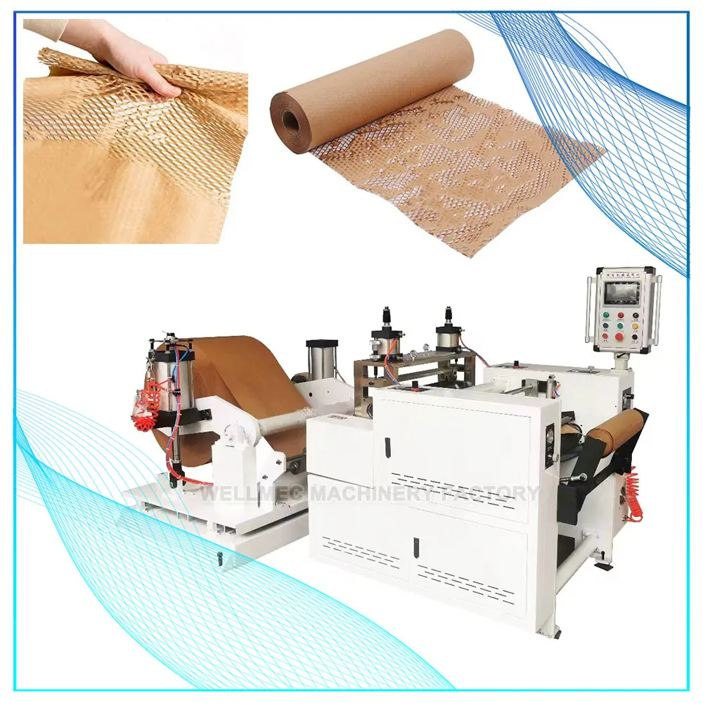 

Automatic Honeycomb Kraft Paper Making Machine Roll Wrapping Paper Die Cutter Machine for Packing Protection