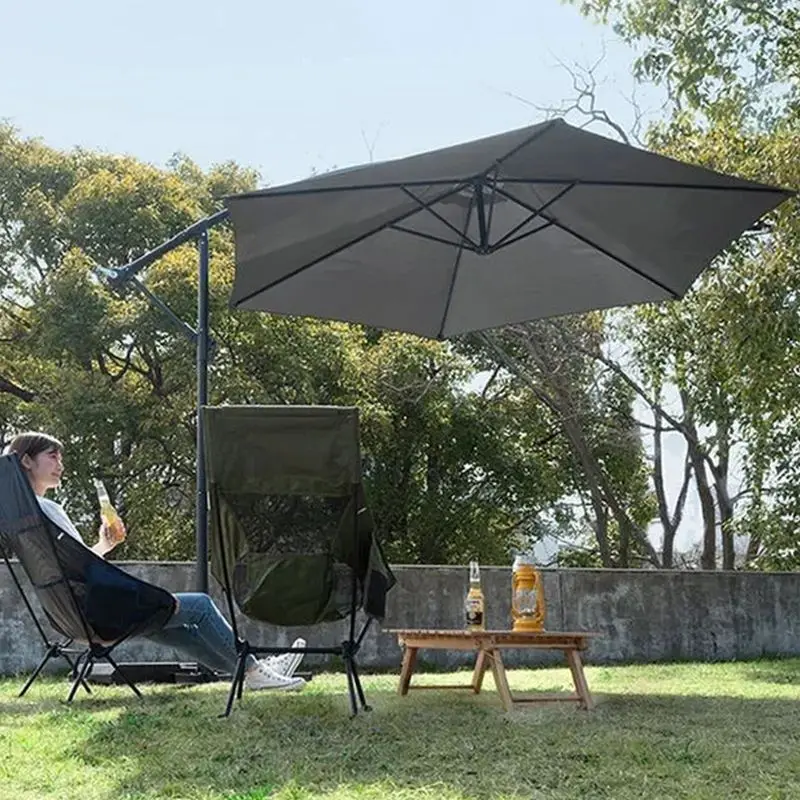 Außen terrasse Sonnenschutz wasserdichter Regenschirm Ersatz tuch ohne Ständer Außen garten Terrasse Bananen schirm Abdeckung wasserdicht