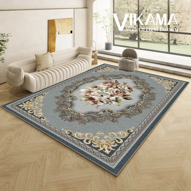

VIKAMA Persian retro ethnic style living room large carpet Bohemian bedroom sofa bed decoration non-slip washable floor mat