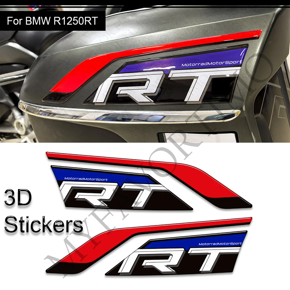 Untuk BMW R1250RT R 1250 RT bantalan tangki sepeda motor Fairing Fender bagasi kasus pelindung grip Kit lutut roda stiker Decals