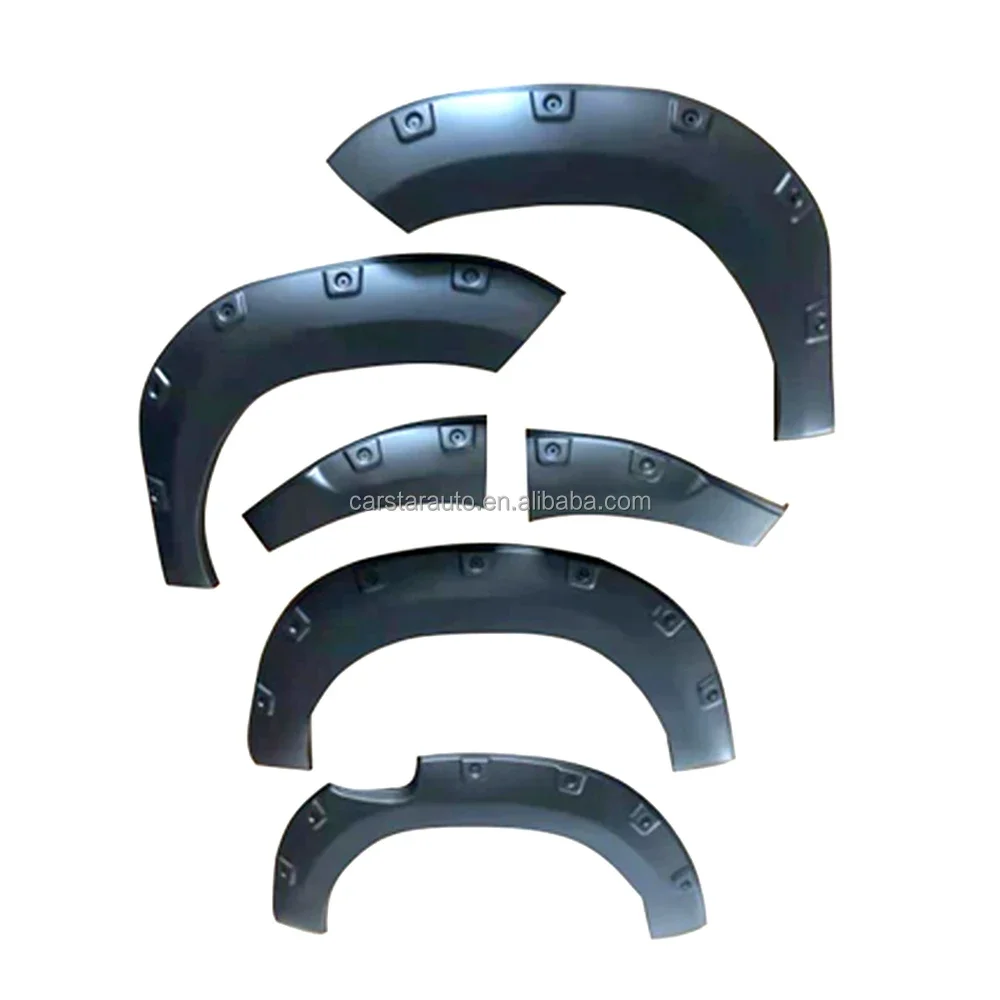 

Колесная арка пикапа, расширители крыльев для Hilux 2020, Revo Rocco, матовый черный с заклепкой