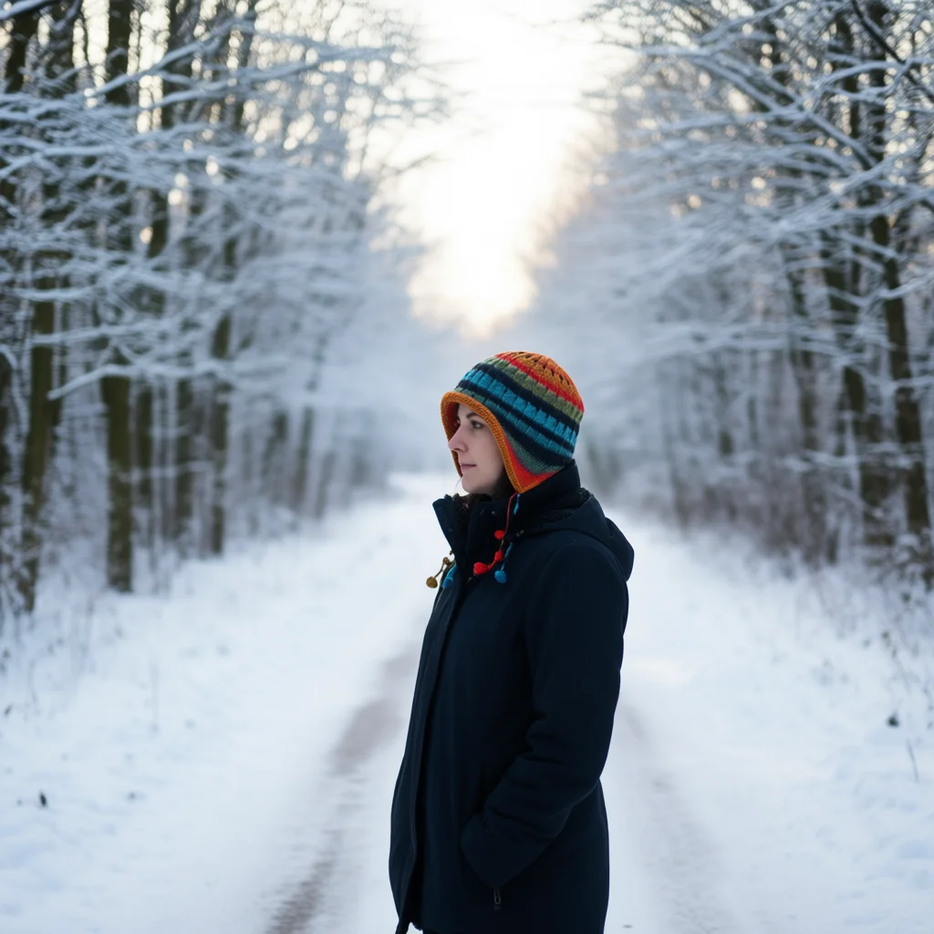 

Красочная вязаная шерстяная шапка в радужную полоску для женщин, зимняя теплая вязаная крючком защитная шапка для ушей, женская зимняя ветрозащитная шапка для девочек