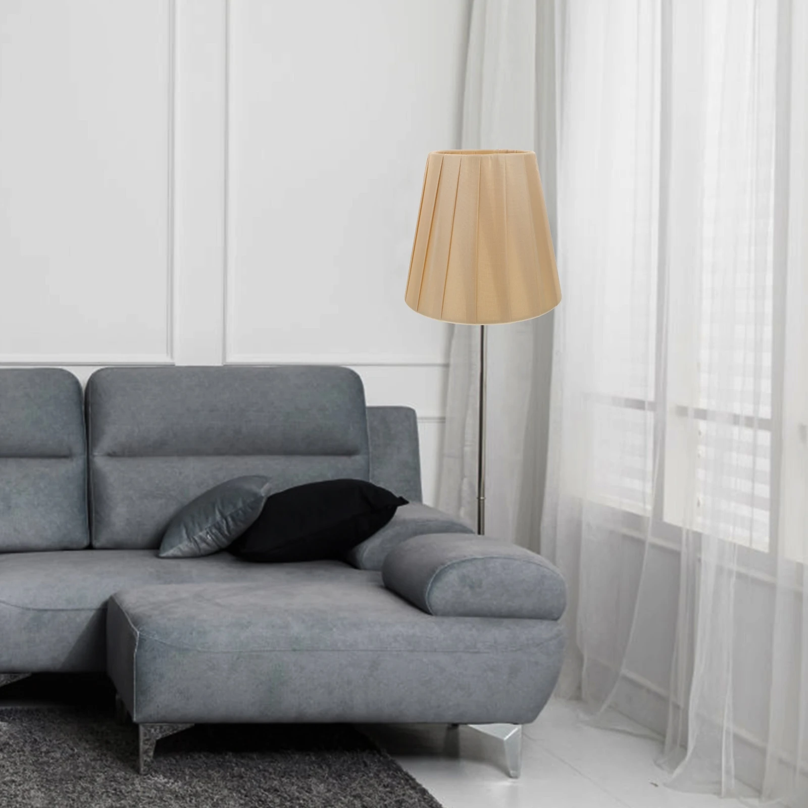 

1pc Stylish Cloth Lampshade Elegant Wall Light Cover Protective Lamp Shade For Bedroom Living Room Ceiling Lamp Accessory