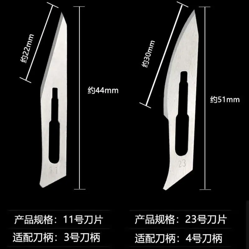 Industrial Carbon Steel Scalpel Blades Handle Scalpel For Biology Anatomy Practicing DIY Cutting Tool PCB Repair Sculpting