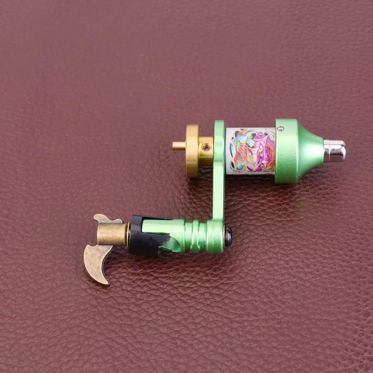 Máquina de tatuaje rotativa con Motor de accionamiento directo silencioso, para delineador, sombreador, uso de artista, Kit de máquina de estigma verde, herramientas rotativas de tatuaje