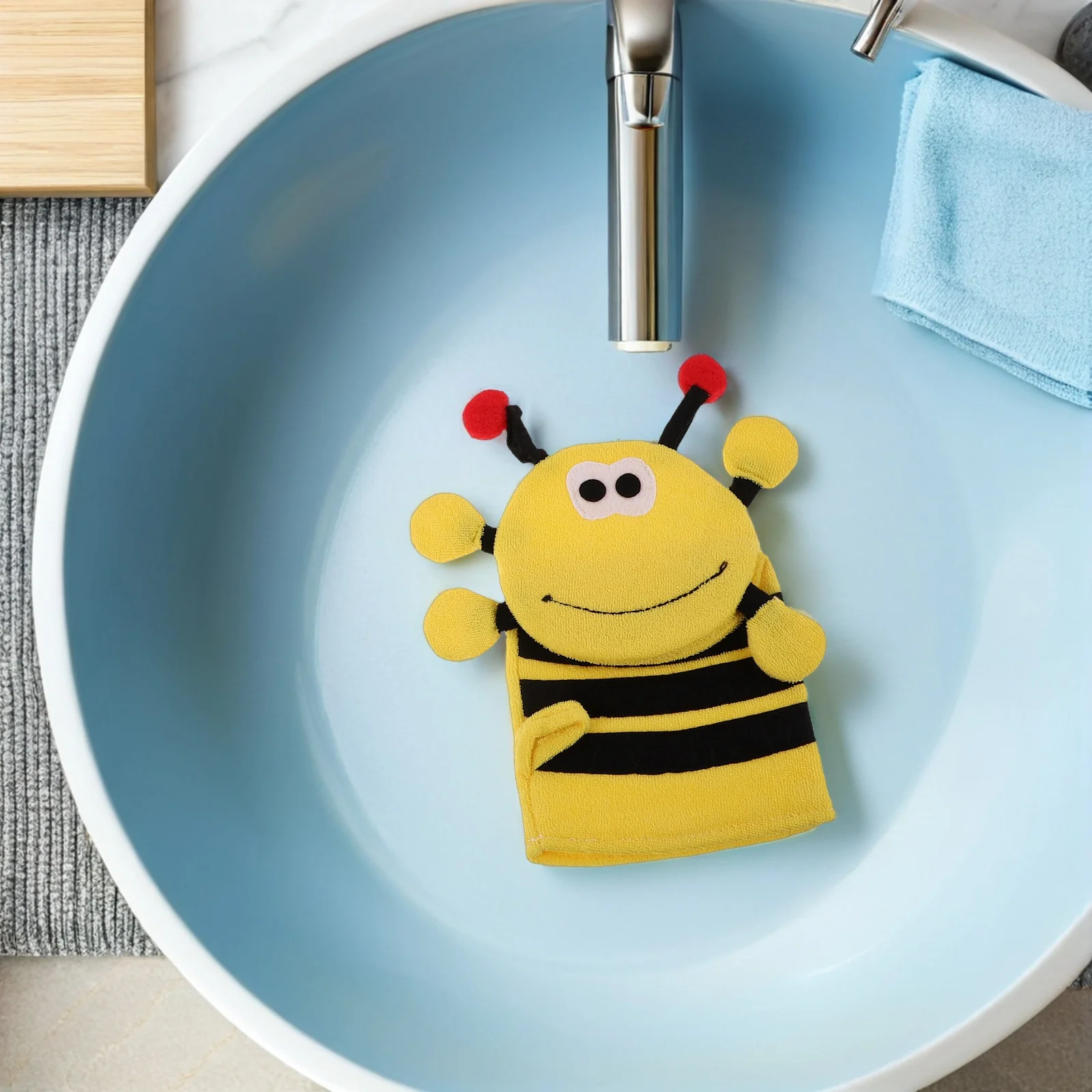 5 قطع من ألعاب حمام الأطفال: قفازات غسيل مقشرة للأطفال على شكل حيوان، قفازات استحمام للاستحمام وقفازات حمام للأطفال والسفر #6