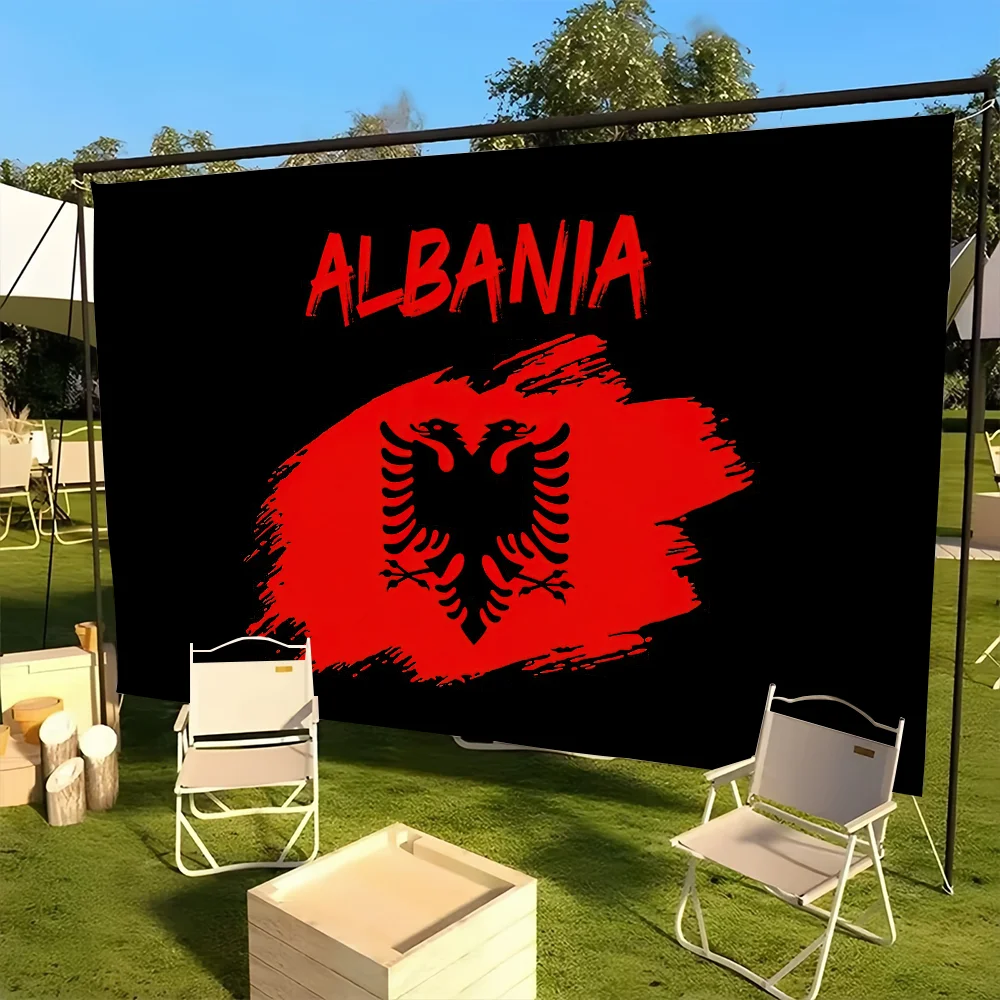 Bandera de Albania para Picnic, fiesta, arte, decoración del hogar, pancarta para acampar al aire libre