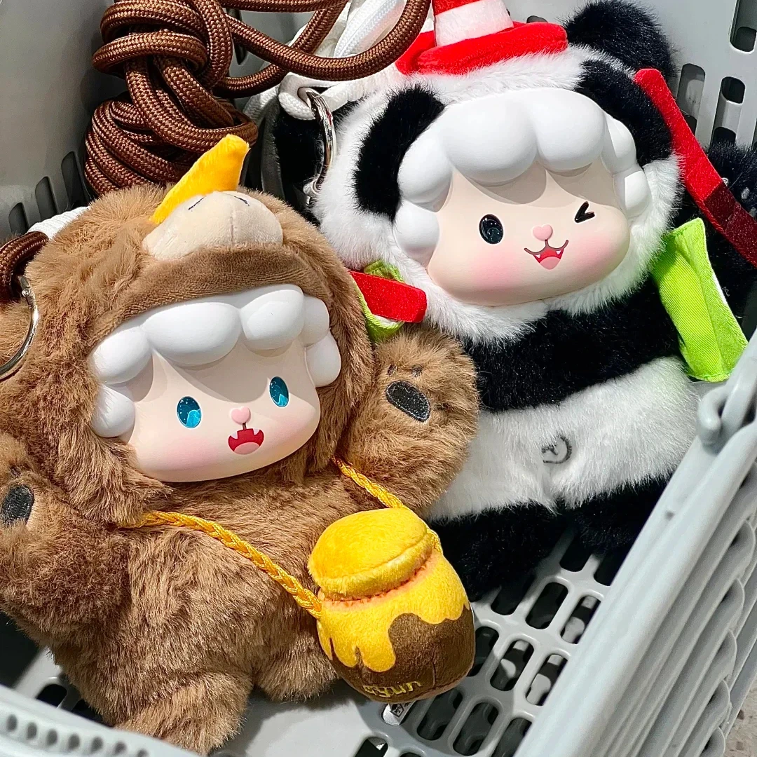 Toptoy Gyun Bear Bag Series Scatola cieca in peluche in vinile Decorazione da appendere carina Regalo di compleanno Borsa a tracolla alla moda Giocattolo per collezionisti