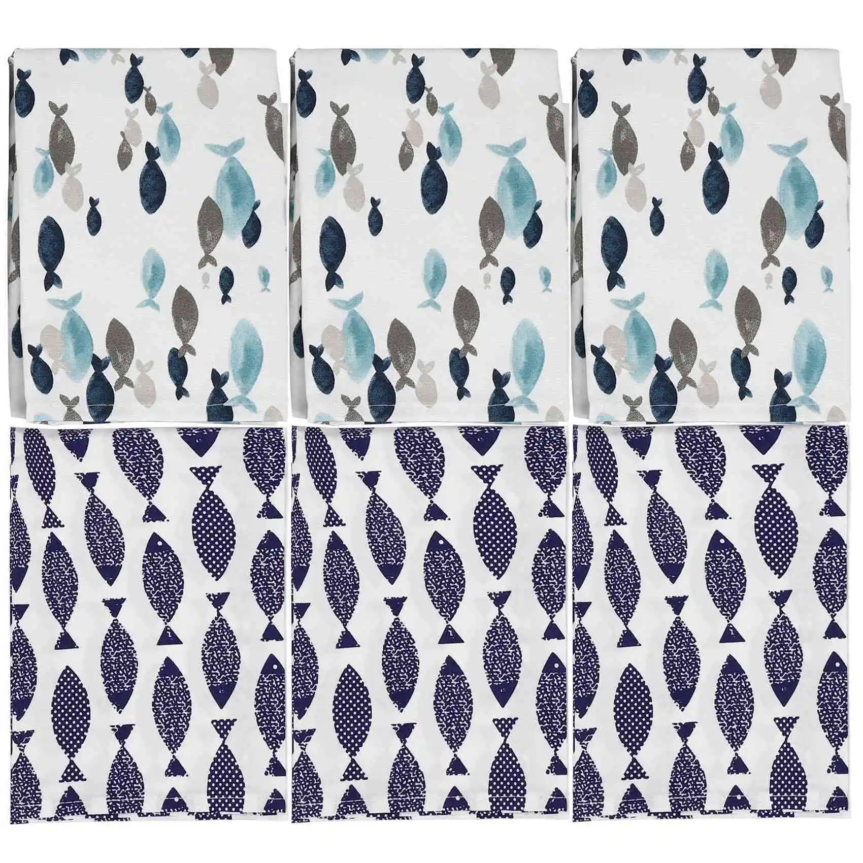 6Pcs Cotton Table Napkins Cloth Tea Towel Absorbent Scouring Pad Reusable Kitchen Towels Cleaning Cloth Handkerchief Party Dinne