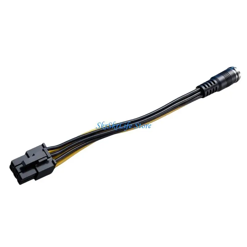 E65E Reliable DC5525 To 6Pin 8Pin Graphics Card Power Extension Cable 12V Input