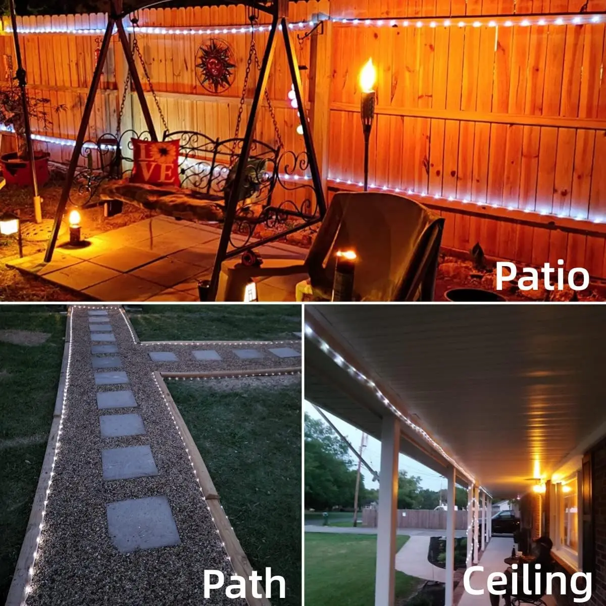 Outdoor Solar Tube Rope Led Light Christmas Garden Decoration Fairy String Lights 22M/12M/7M Wedding Party Led Garland Lamp